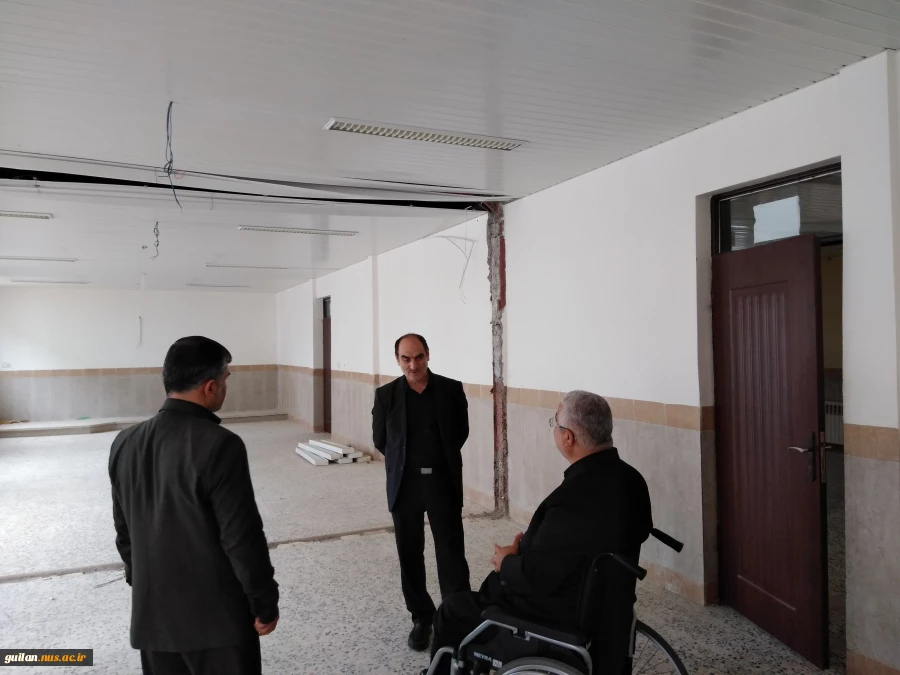 بازدید دکتر جعفرزاده از روند پیشرفت انفی تئاتر دانشکده شهید چمران رشت 4
