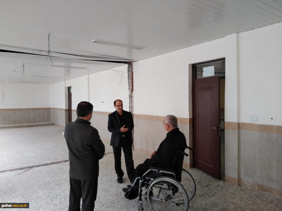 بازدید دکتر جعفرزاده از روند پیشرفت انفی تئاتر دانشکده شهید چمران رشت 5