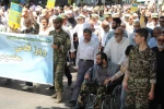 شرکت کارکنان و اساتید و دانشجویان آموزشکده پسران انزلی در راهپیمایی روز قدس 12