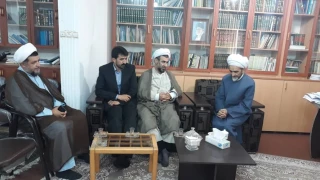 دیدار دکتر پنج مینی سرپرست آموزشکده شهید رجایی لاهیجان با امام جمعه شهرستان‎ لاهیجان