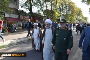 حضور پر شور دانشگاهیان  دانشگاه فنی و حرفه ای استان گیلان در راهپیمایی روز 13 آبان 14