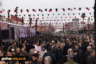 تدفین پیکر پاک شهید گمنام دفاع مقدس در سال روز شهادت حضرت فاطمه زهرا(س) در دانشکده شهید چمران دانشگاه فنی و حرفه‌ای استان گیلان 2