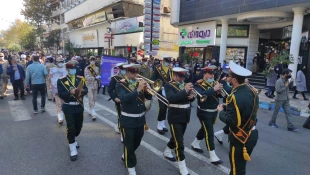 شرکت همکاران آموزشکده بندر انزلی در مراسم تشییع پیکر پاک شهید رضا هدایتی از مرزبانان میهن اسلامی اهل بندر انزلی 14000816 5