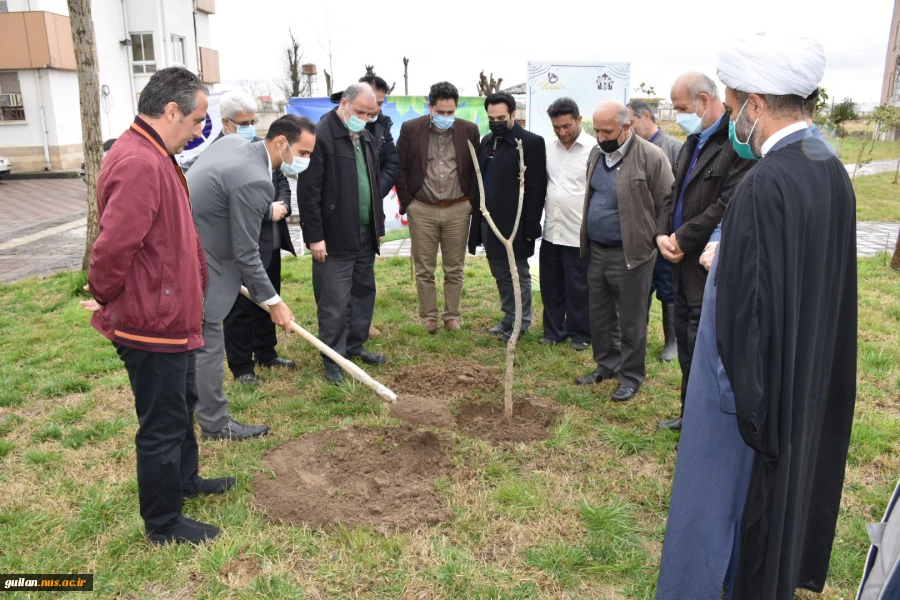 کاشت سیصد نهال در هفته درختکاری سال 1400 در دانشکده شهید چمران رشت  4