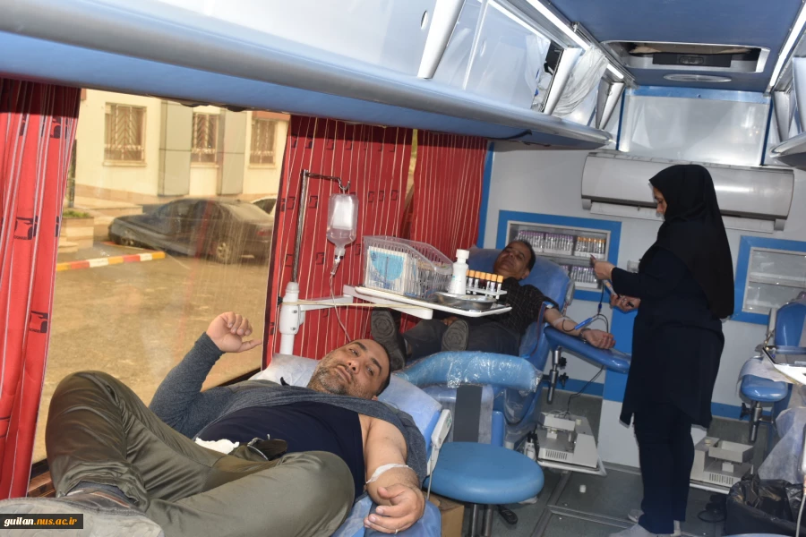 اهدا خون توسط اساتید، کارکنان و دانشجویان دانشکده فنی و حرفه ای شهید چمران دانشگاه فنی و حرفه‌ای استان گیلان با حضور واحد سیار انتقال خون استان گیلان 11
