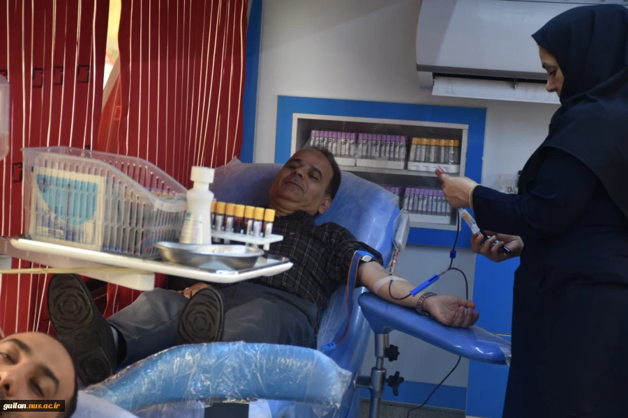 اهدا خون توسط اساتید، کارکنان و دانشجویان دانشکده فنی و حرفه ای شهید چمران دانشگاه فنی و حرفه‌ای استان گیلان با حضور واحد سیار انتقال خون استان گیلان 12