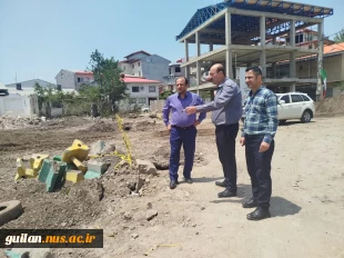 حضور ریاست آموزشکده به همراه همکاران از محل حادثه تروریستی رژیم اشغال گر به شهرستان آستانه اشرفیه وگلباران مزار شهدا 5
