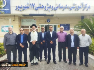 به مناسبت میلاد پیامبر اکرم(ص) و ولادت امام صادق(ع) عیادت رئیس استانی، روسا، معاونین، جمعی از کارکنان نماینده دفتر نهاد رهبری دانشگاه ملی مهارت استان گیلان از کودکان بخش خون بیمارستان ۱۷شهریور
 9